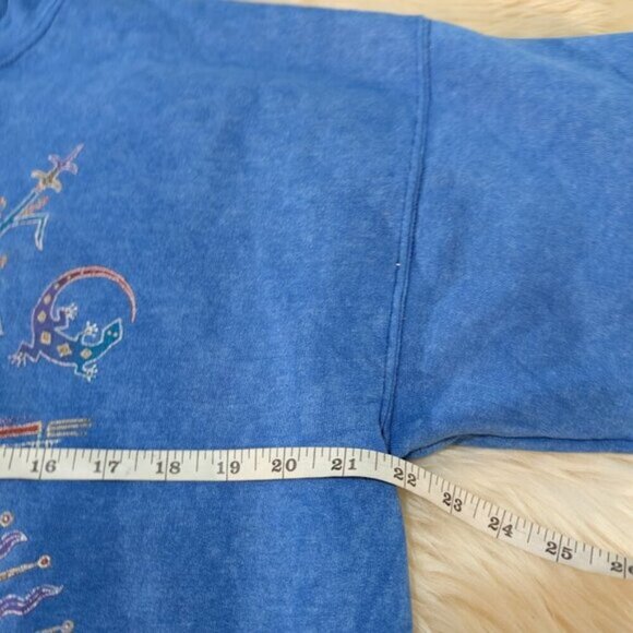 Vintage Sedona Blue Graphic Crewneck Sweater Size Large - Picture 4 of 7